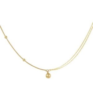 Ketting Beau – goud stainless steel